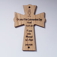 Laser Cut Wooden First Communion Cross