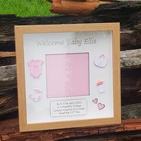Welcome Baby Photo Frame Personalised