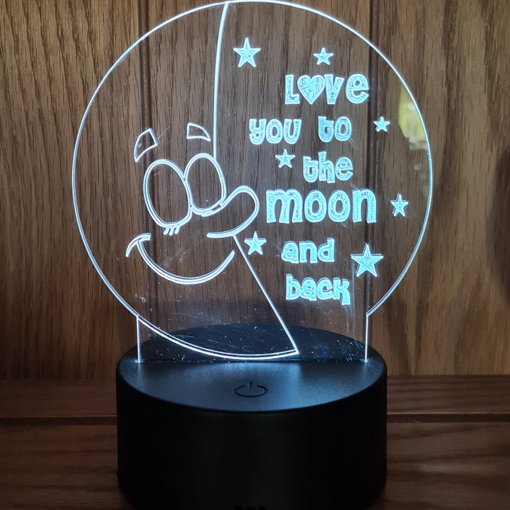 Love you to the moon and back LED night light