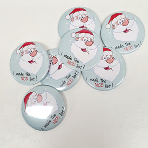 I made Santa's Nice List Button Badge