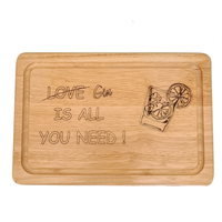 GIN is all you need - Engraved Wooden Chopping Board