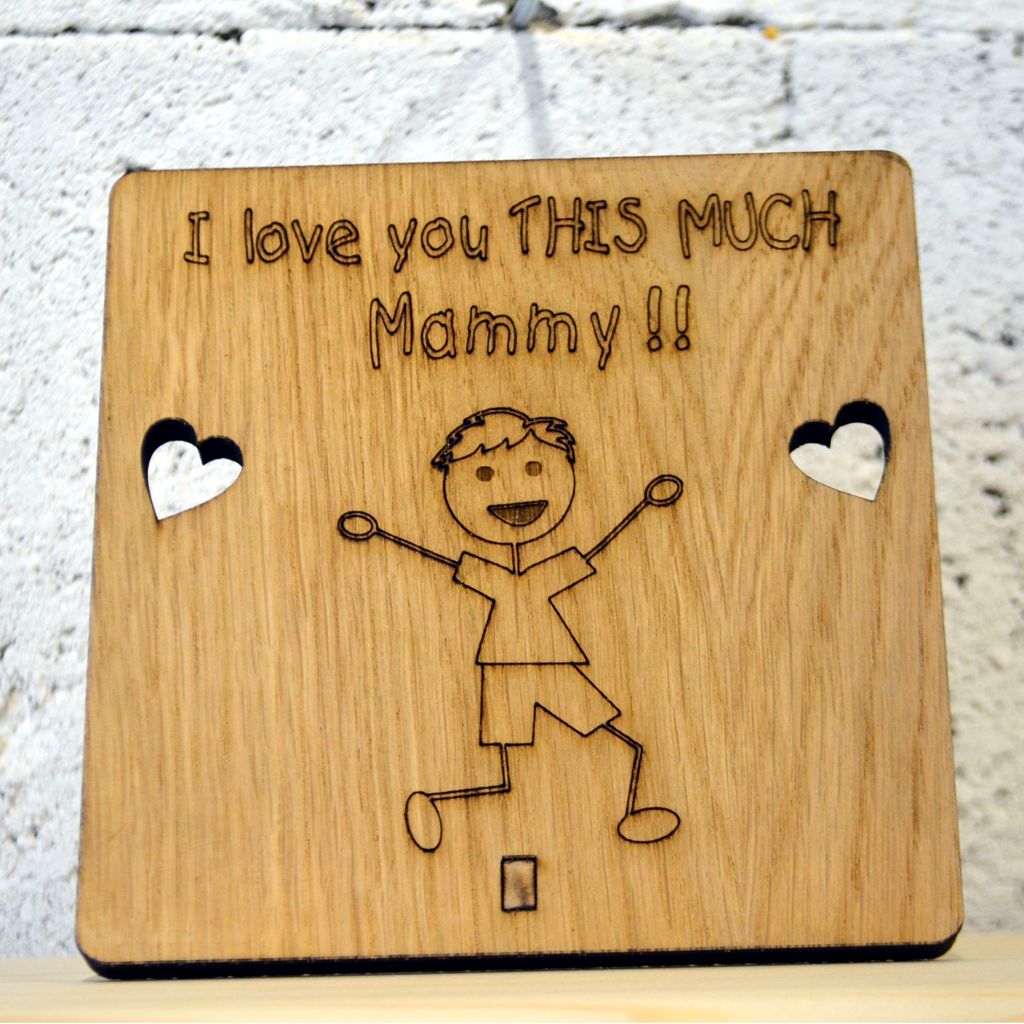 I love you THIS MUCH - Wooden Plaque