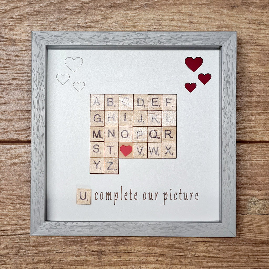 Valentines Day Frame - U Complete Our Picture