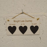 Weight Loss Tracker Plaque